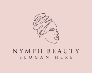 Beauty Lady Headwrap logo design