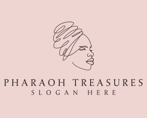 Beauty Lady Headwrap logo design