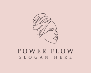 Beauty Lady Headwrap logo design