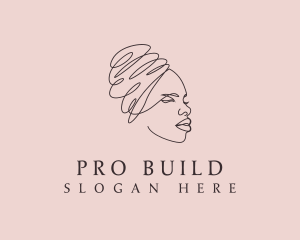 Beauty Lady Headwrap logo design