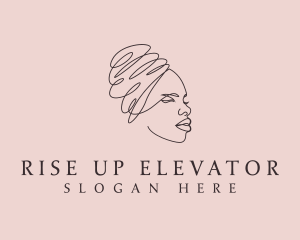 Beauty Lady Headwrap logo design