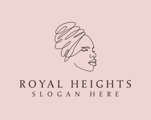 Beauty Lady Headwrap logo design