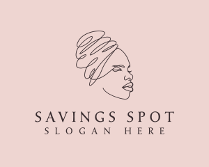 Beauty Lady Headwrap logo design