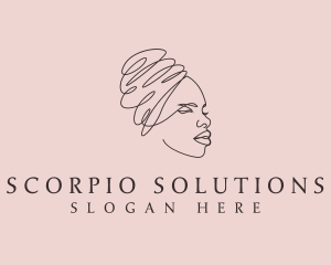 Beauty Lady Headwrap logo design