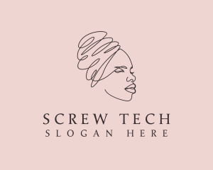 Beauty Lady Headwrap logo design