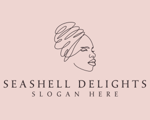 Beauty Lady Headwrap logo design