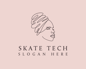 Beauty Lady Headwrap logo design