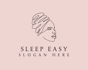 Beauty Lady Headwrap logo design