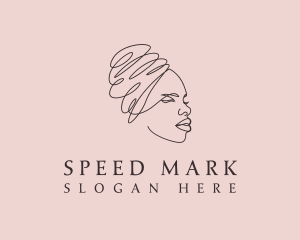 Beauty Lady Headwrap logo design