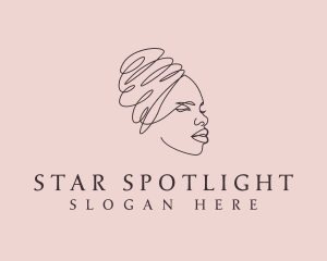 Beauty Lady Headwrap logo design