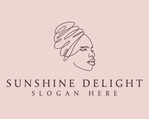 Beauty Lady Headwrap logo design