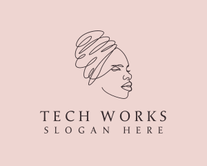 Beauty Lady Headwrap logo design