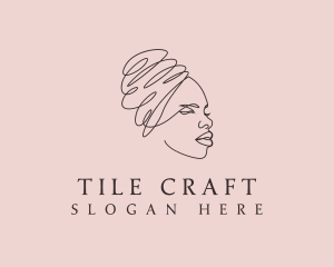 Beauty Lady Headwrap logo design