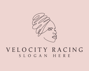 Beauty Lady Headwrap logo design