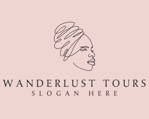 Beauty Lady Headwrap logo design