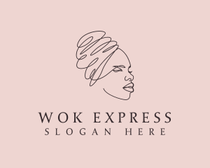 Beauty Lady Headwrap logo design