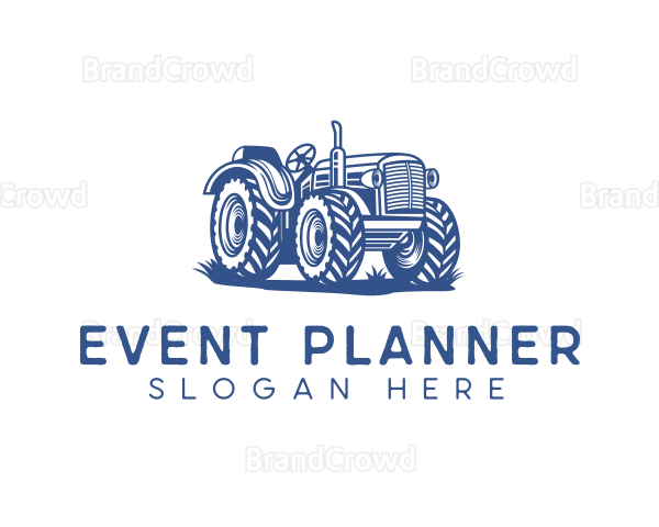 Agricultural Farming Tractor Logo