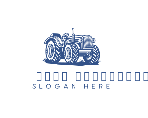 Plower - Agricultural Farming Tractor logo design