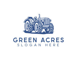 Agricultural Farming Tractor logo design