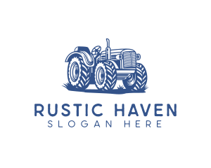 Agricultural Farming Tractor logo design