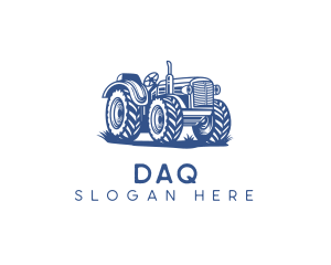 Truck - Agricultural Farming Tractor logo design