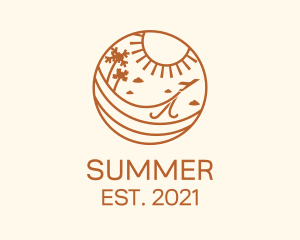 Orange Summer Tour  logo design