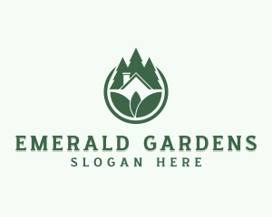 Greenhouse Gardening  Landscaping logo design