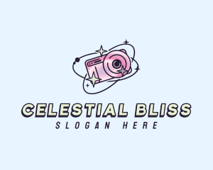 Retro Celestial Camera logo design