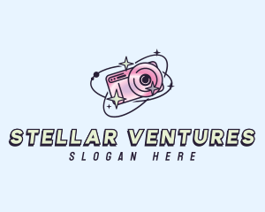 Retro Celestial Camera logo design