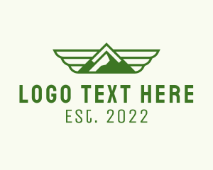 Trek - Green Valley Mountain logo design