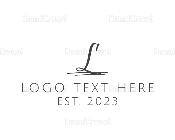 Simple Retail Signature Logo