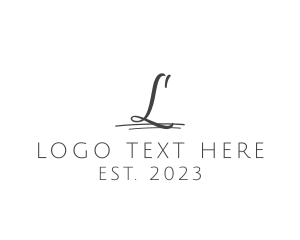 Corporation - Simple Retail Signature logo design