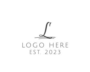 Writer - Simple Retail Signature logo design