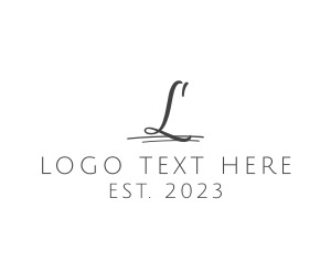 Name - Simple Retail Signature logo design