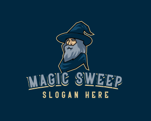 Powerful Magic Wizard logo design