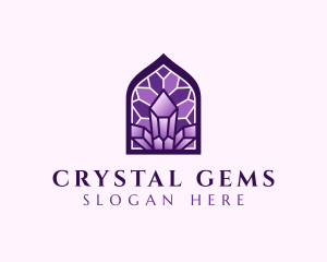 Diamond Gemstone Mosaic logo design