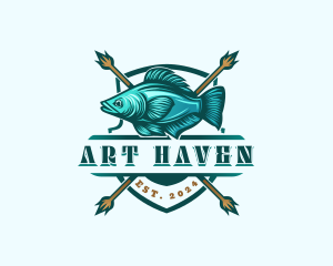 Fish Seafood Fisherman logo design