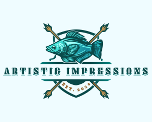 Fish Seafood Fisherman logo design