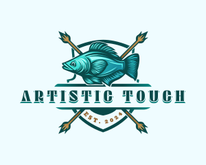 Fish Seafood Fisherman logo design