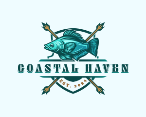 Fish Seafood Fisherman logo design