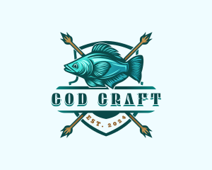 Cod - Fish Seafood Fisherman logo design