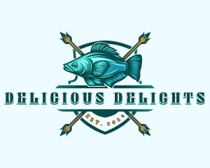 Fish Seafood Fisherman logo design