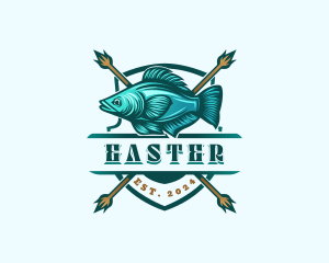 Fish Seafood Fisherman logo design