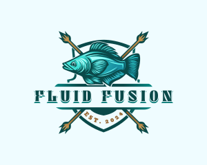 Fish Seafood Fisherman logo design