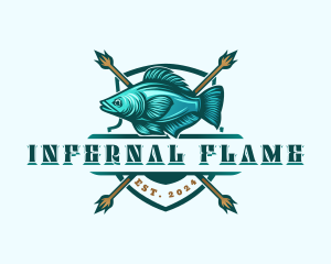 Fish Seafood Fisherman logo design