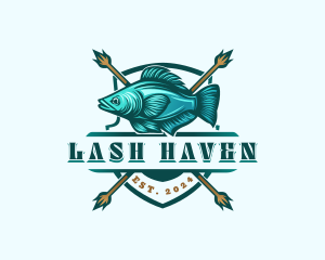 Fish Seafood Fisherman logo design