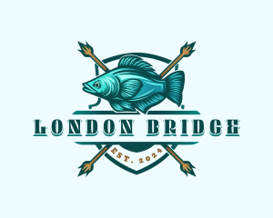 Fish Seafood Fisherman logo design