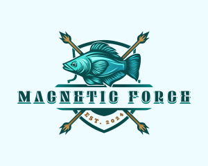 Fish Seafood Fisherman logo design