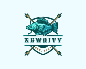 Fish Seafood Fisherman logo design