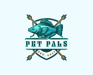 Fish Seafood Fisherman logo design